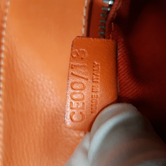 Celine Boogie Orange Leather Handbag - Picture 11 of 16